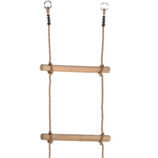 Изображение товара: Веревочная лесенка с деревянными ступеньками